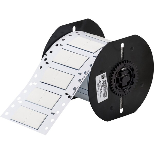 PermaSleeve Heat Shrink Wire and Cable Labels Single-sided for B33 Printers - 0.5in Dia x 1in White